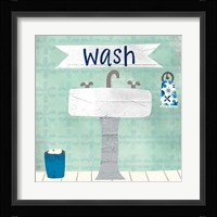Wash Framed Print