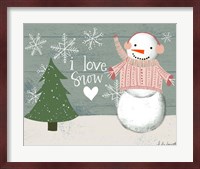 I Love Snow Fine Art Print