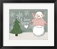 I Love Snow Fine Art Print