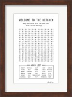 Welcome to the Kitchen Fine Art Print