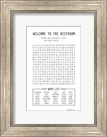 Welcome to the Restroom Fine Art Print