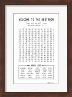 Welcome to the Restroom Fine Art Print