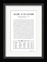 Welcome to the Restroom Fine Art Print