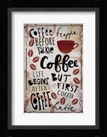 Coffee Typography Fine Art Print