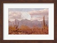 Moonrise Over The Mountain Fine Art Print