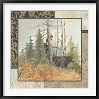 Brown Bears with Border Fine Art Print