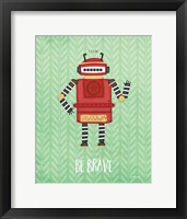Brave Bot Framed Print