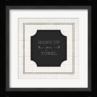 Hang Up Your Towel Framed Print