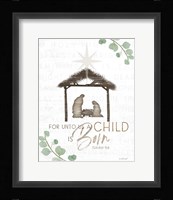 For Unto Us a Child is Born Fine Art Print