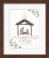 For Unto Us a Child is Born Fine Art Print