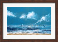 Sea and Boats I Fine Art Print