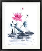 Pink Flower and a Lily Pad Fine Art Print