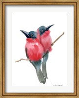 Red Bird Buddies Fine Art Print