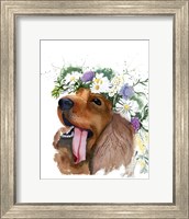 Flower Crown Puppy II Fine Art Print