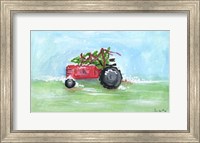 Tractor Christmas Fine Art Print