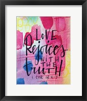 Love Rejoices Fine Art Print