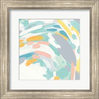 Laughter II Turquoise and Peach Fine Art Print