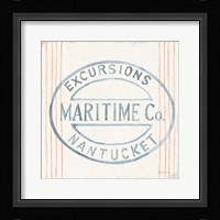 Floursack Nautical X Framed Print