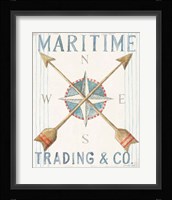 Floursack Nautical VI Framed Print