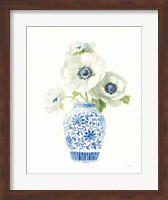 Floral Chinoiserie White II Fine Art Print
