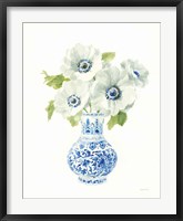 Floral Chinoiserie White I Fine Art Print