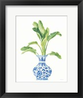 Palm Chinoiserie White I Framed Print