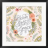 Retro Garden II - Bloom with Grace Pale Blush Fine Art Print