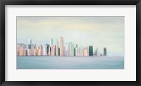 New York Skyline Blue Crop Fine Art Print