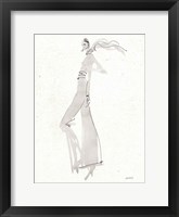 La Fashion III Gray v2 Framed Print