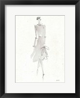 La Fashion I Gray v2 Framed Print
