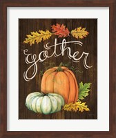 Autumn Harvest III Walnut Fine Art Print