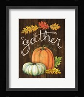 Autumn Harvest III Walnut Framed Print