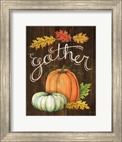 Autumn Harvest III Walnut Fine Art Print