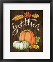 Autumn Harvest III Walnut Framed Print