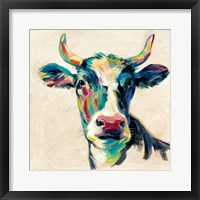 Expressionistic Cow II Framed Print