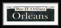 French Quarter Sign II Framed Print
