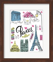 Travel Paris White Fine Art Print