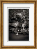 Upper Falls Old Mans Cave BW Fine Art Print