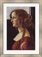 Portrait of Simonetta Vespucci Fine Art Print
