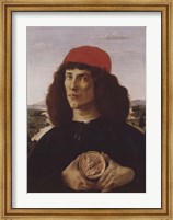Portrait of a Man with a Medal of Cosimo the Elder Fine Art Print
