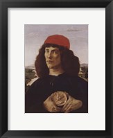 Portrait of a Man with a Medal of Cosimo the Elder Fine Art Print