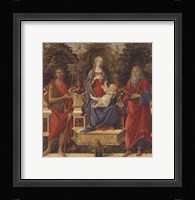 Enthroned Madonna with Child and Saints Fine Art Print