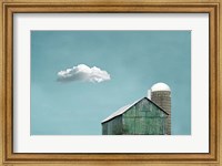 Green Barn and Cloud Fine Art Print