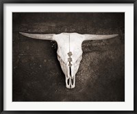Sepia Cattle Skull Fine Art Print