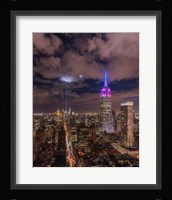 The Crescent Moon with the Tribute Lights Fine Art Print