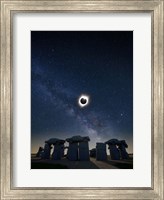 Eclipse at Carhenge Fine Art Print