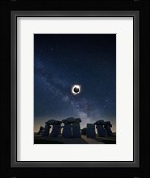 Eclipse at Carhenge Fine Art Print