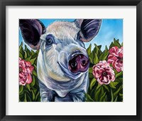 Pigs and Peonies Fine Art Print