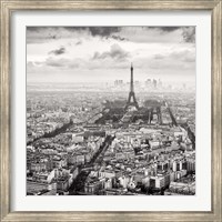 La Tour Eiffel et La Defense Fine Art Print