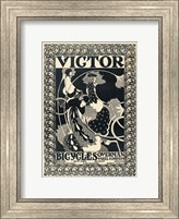 Victor Bicycles (vertical, monochrome) Fine Art Print
